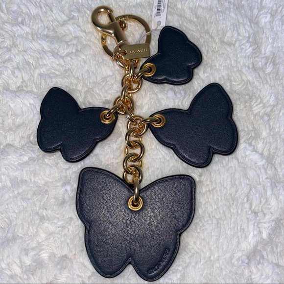 Coach NWT Butterfly Cluster Bag Charm - Picture 4 of 5